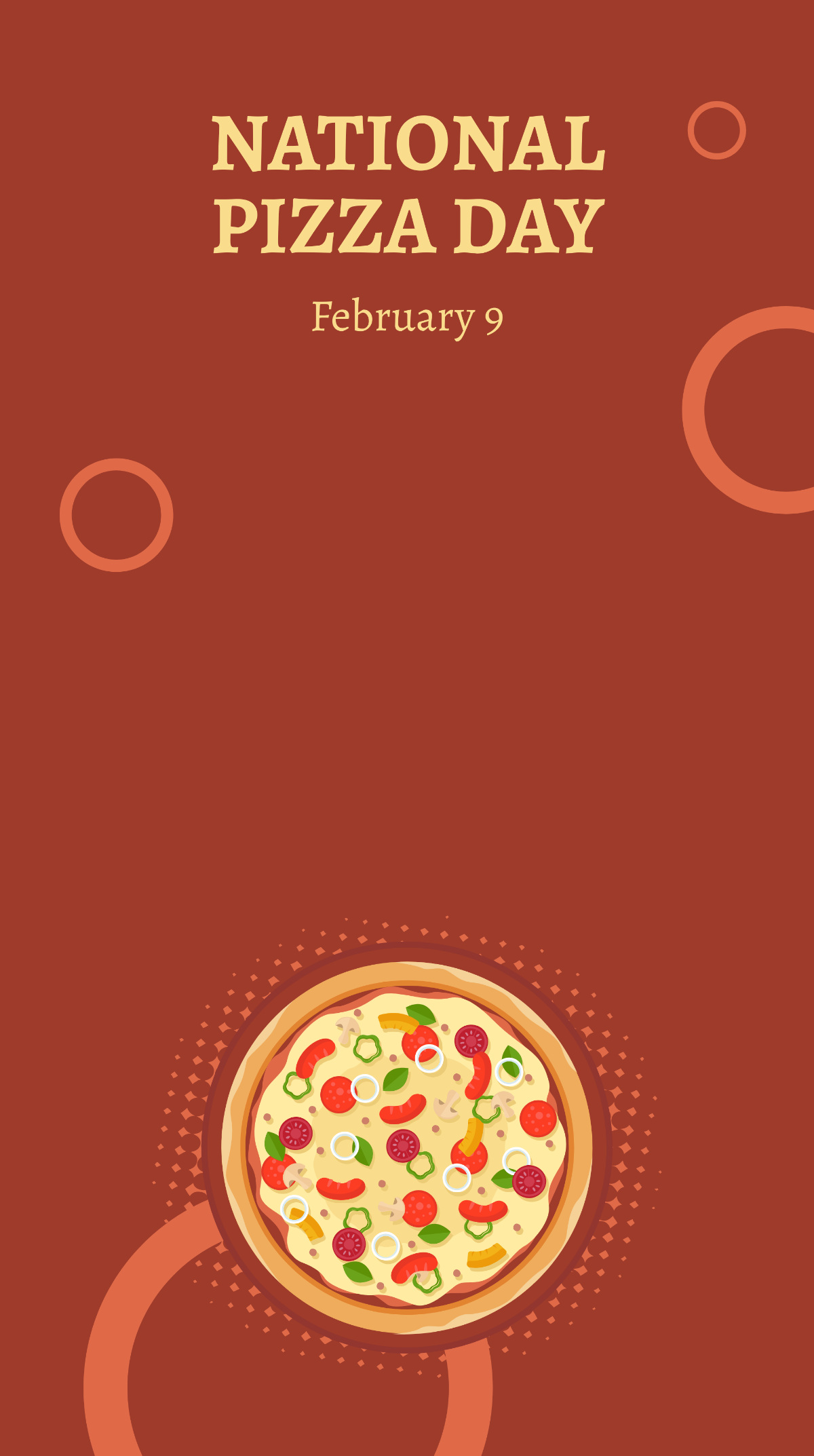 National Pizza Day Snapchat Geofilter Template