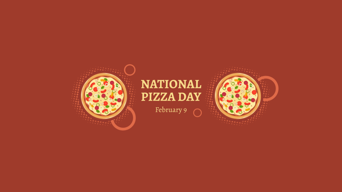 Free National Pizza Day Youtube Banner Template