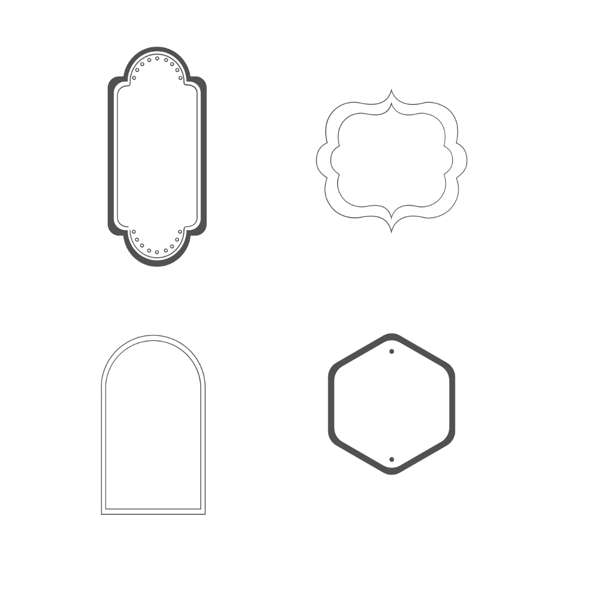Free White Label Vector Template