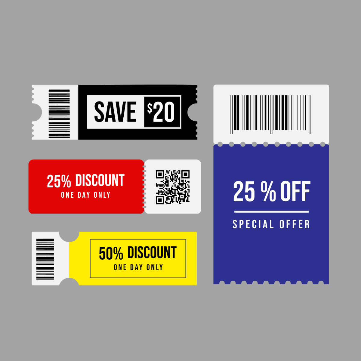 Free Sample Coupon Vector Template