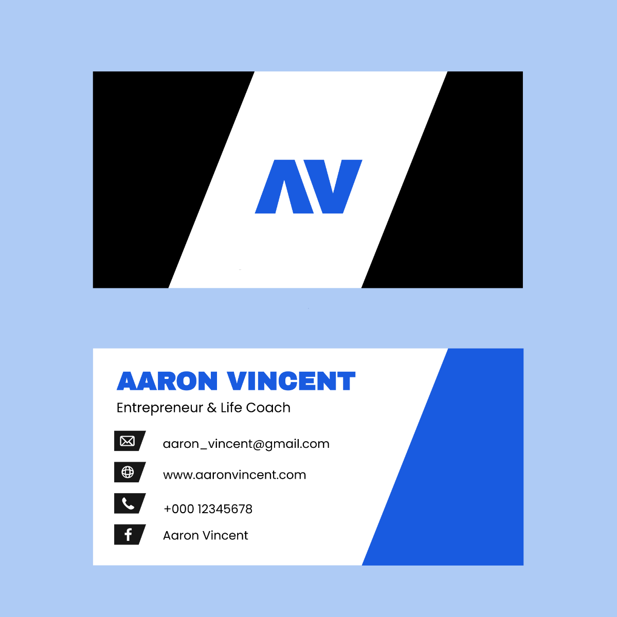 Free Name Card Vector Template