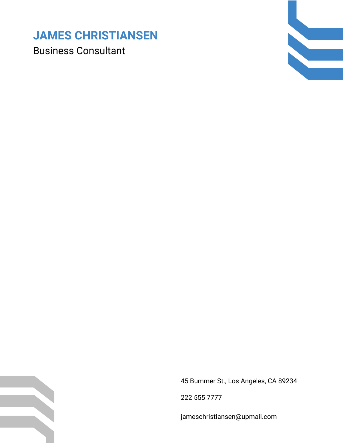 Free Consultant Letterhead Template