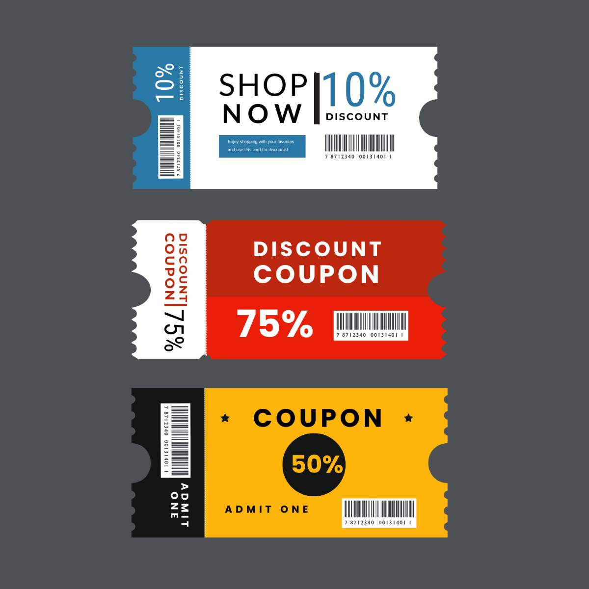 Promotion Coupon Vector Template