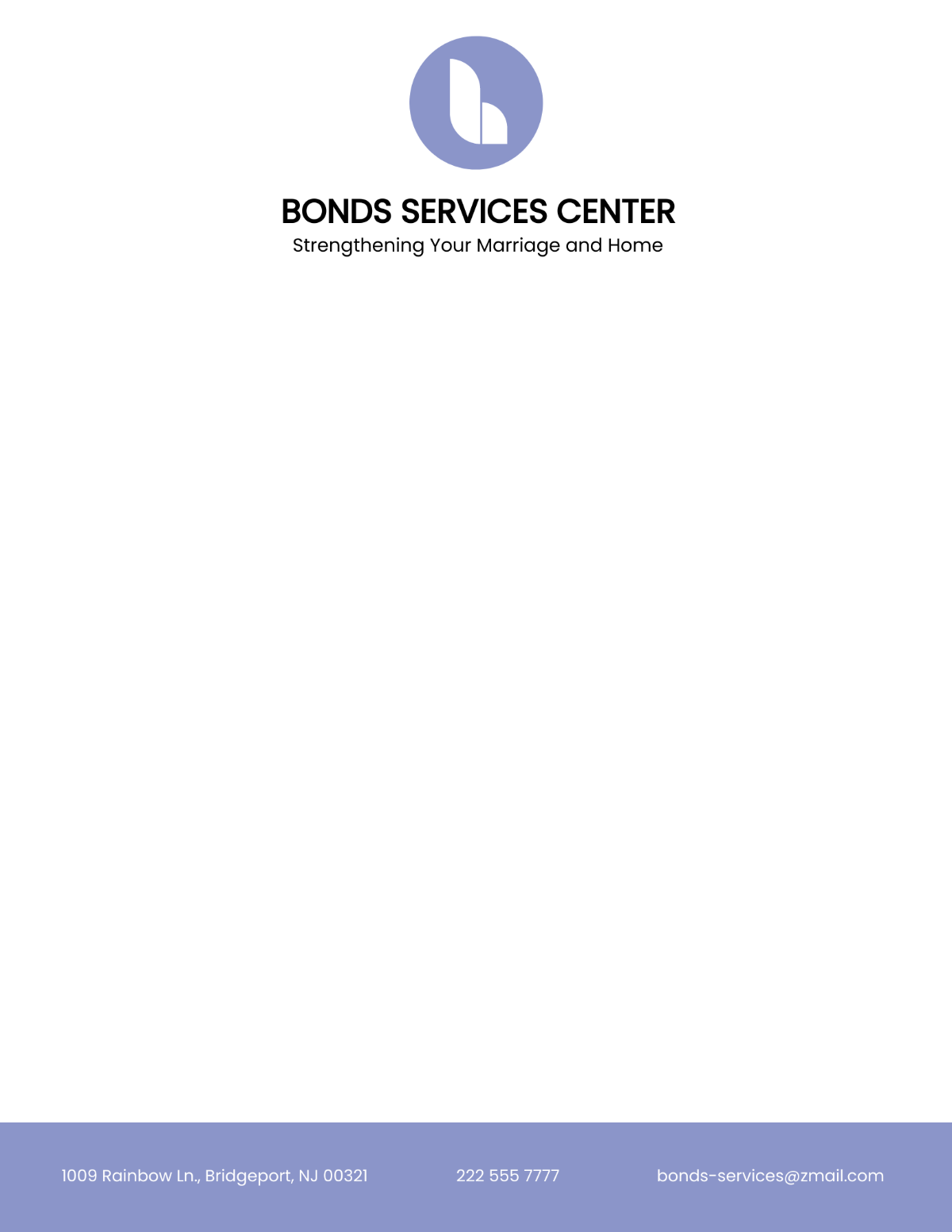 Marriage Counseling Letterhead