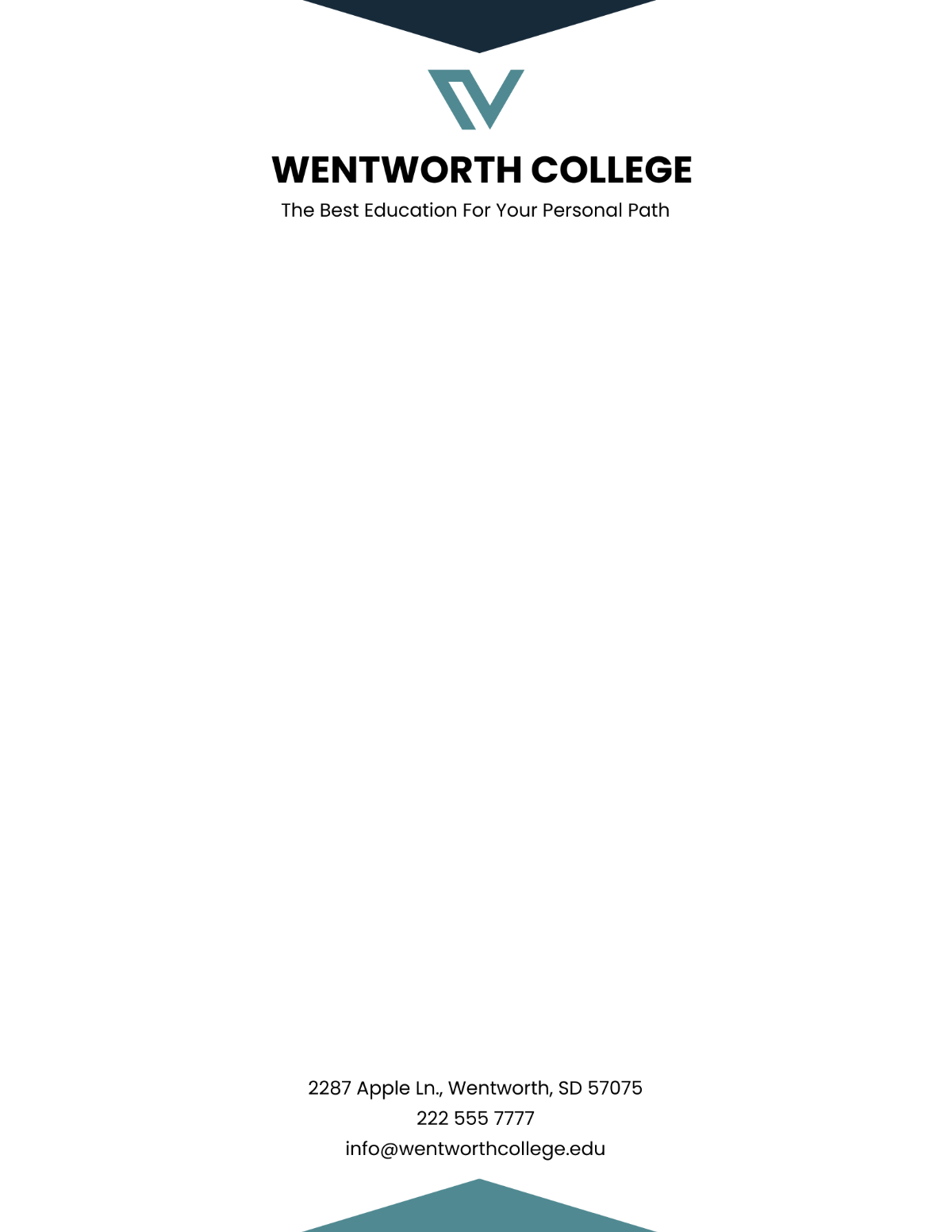 Graduation Personal Letterhead Template