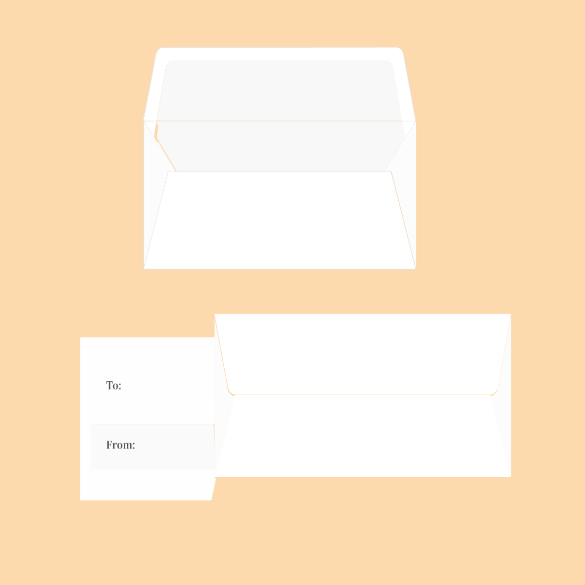 White Envelope Vector Template