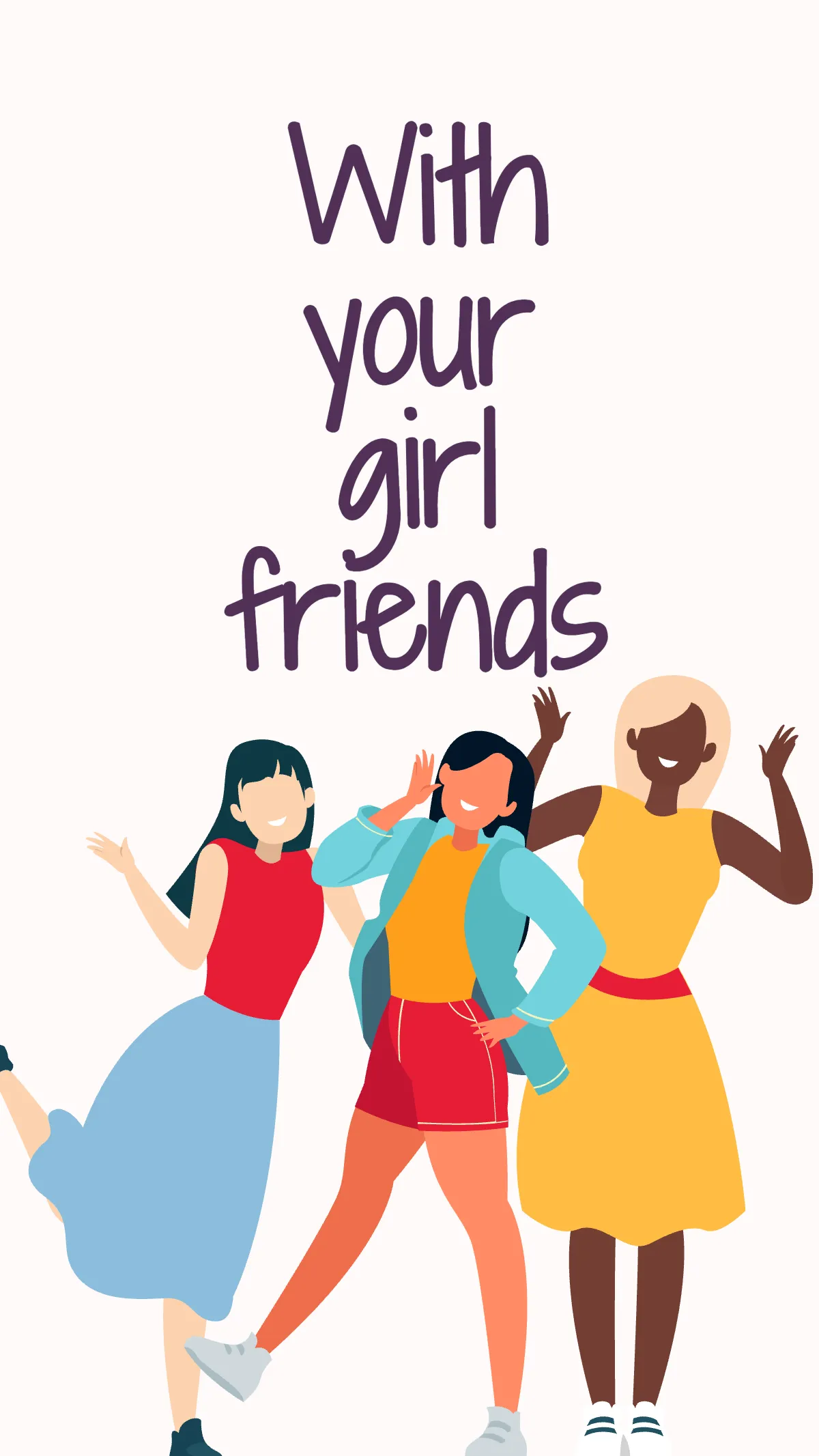 Free Happy Galentines Day Instagram Story Template to Edit Online