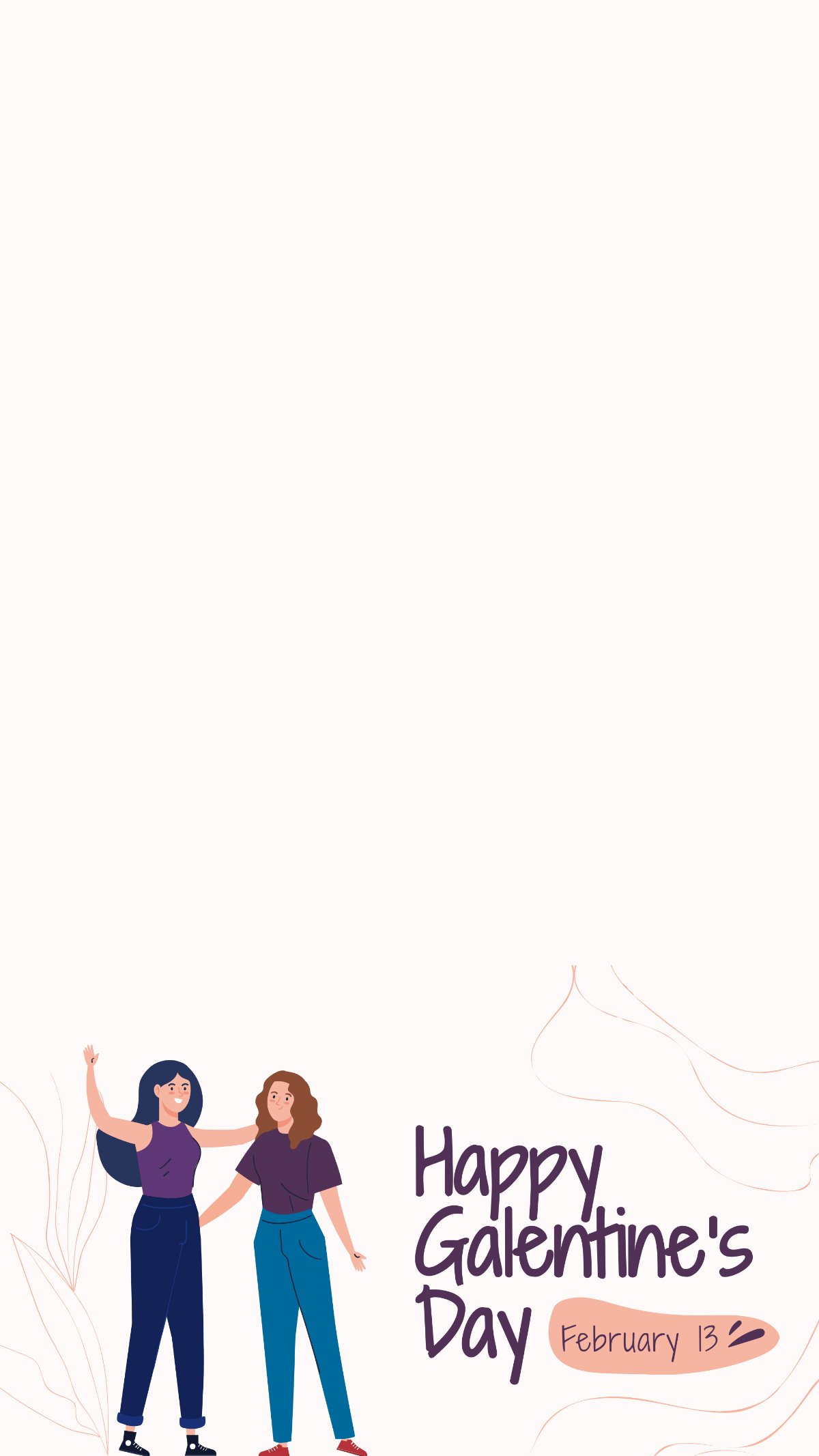 Happy Galentines Day Snapchat Geofilter Template