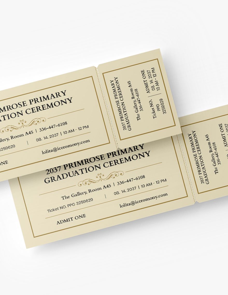 Graduation Ticket Template Free Printable Templates