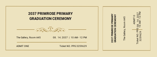 12 FREE Graduation Ticket Templates Customize Download Template