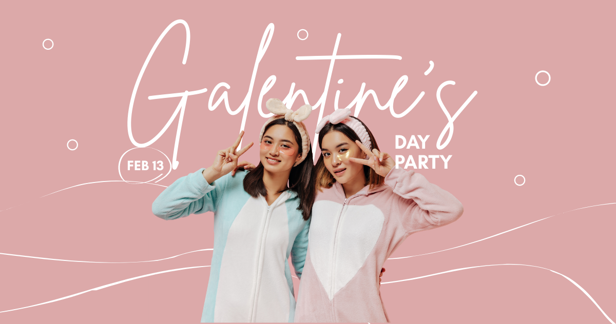 Free Galentines Day Party Facebook Post Template