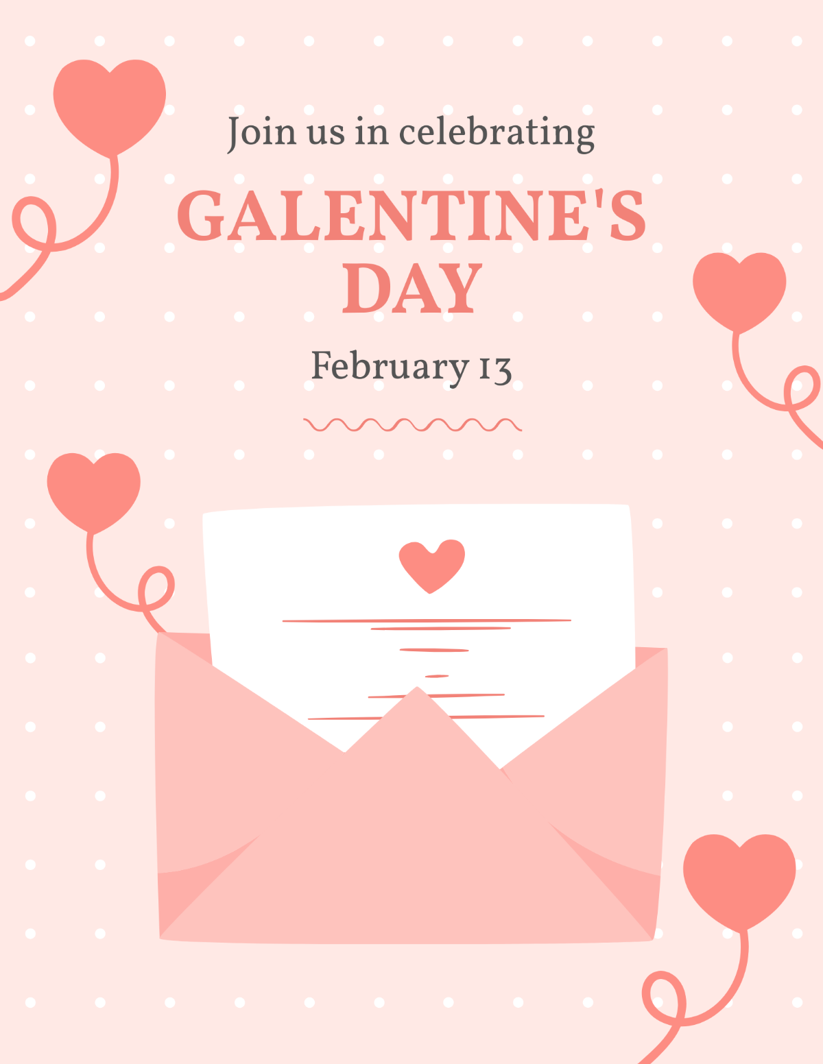 Galentine's Day Invitation Flyer