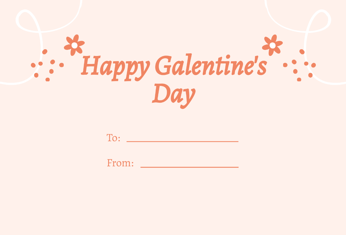 Floral Galentine's Day Card
