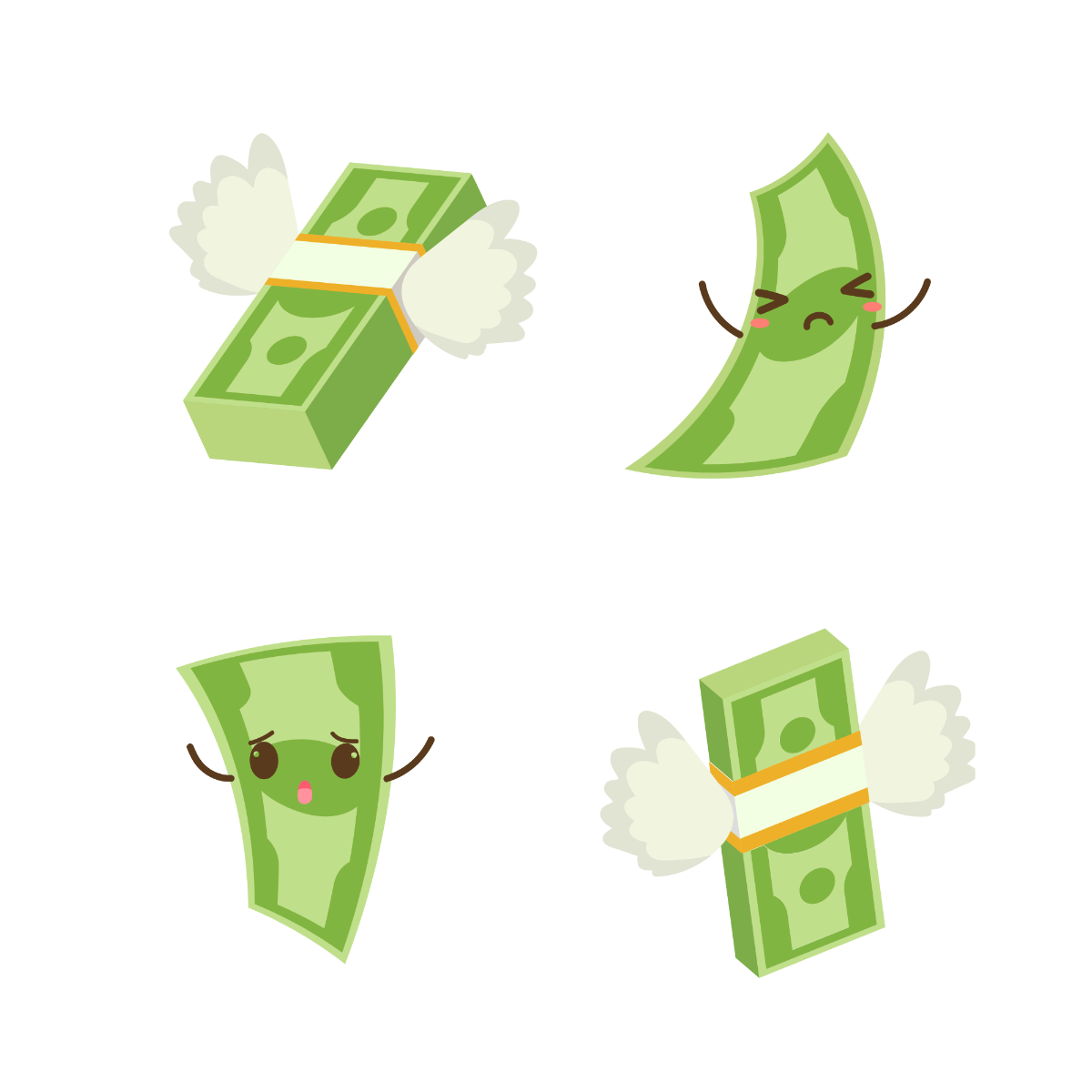 Money Emoji Vector Template