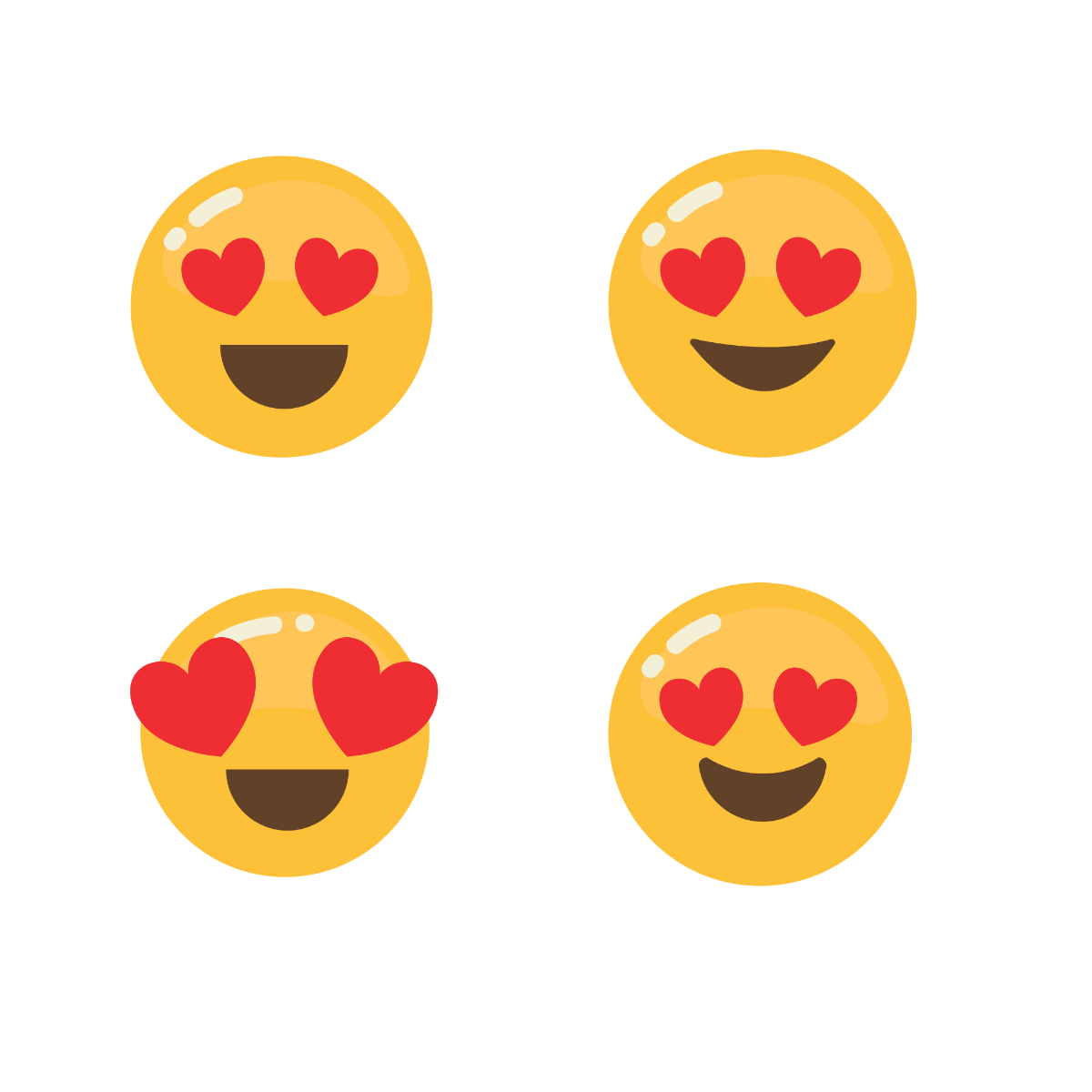 Heart Eyes Emoji Vector