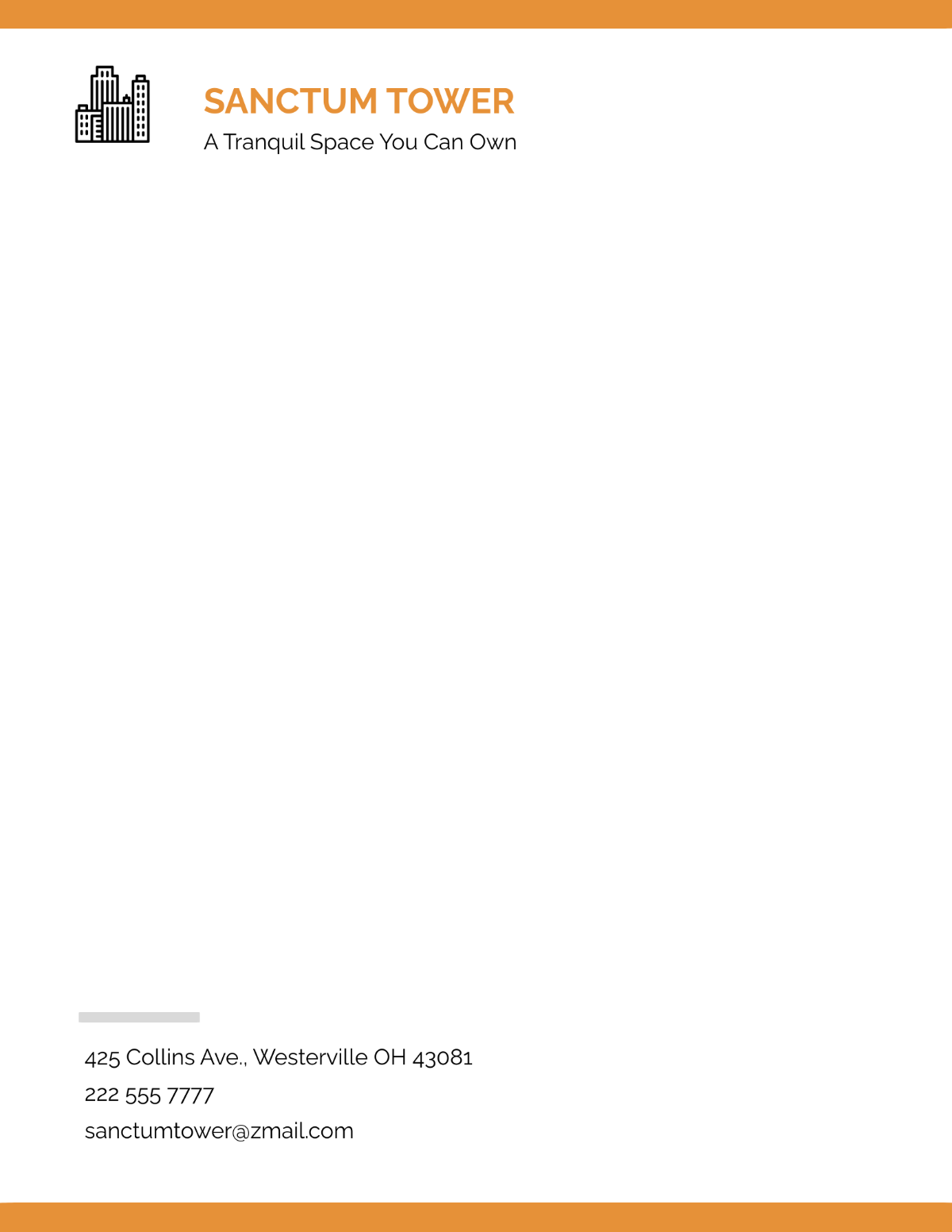 Apartment Building Letterhead Template - Edit Online & Download