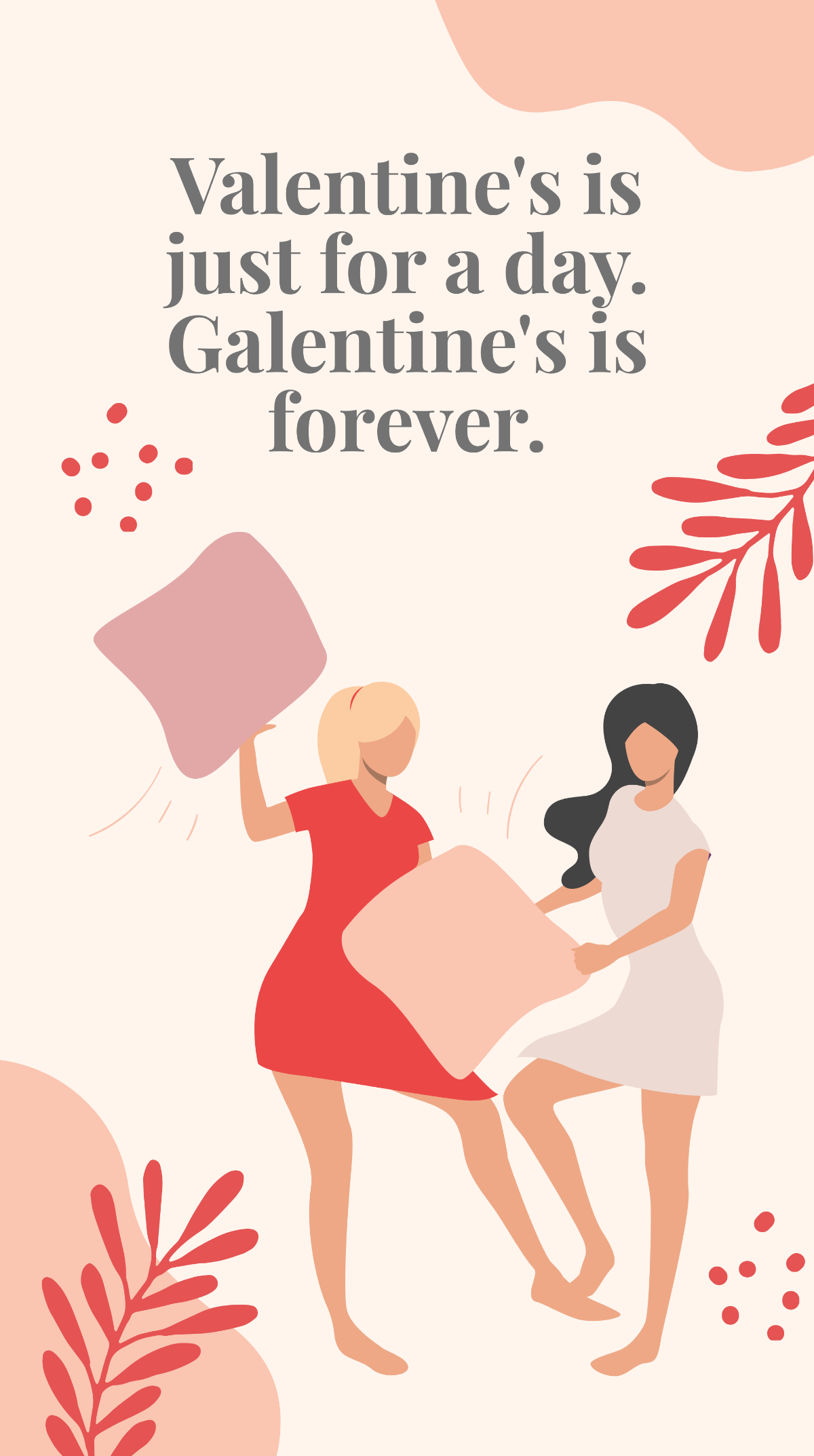 Free Funny Galentines Day Instagram Story Template