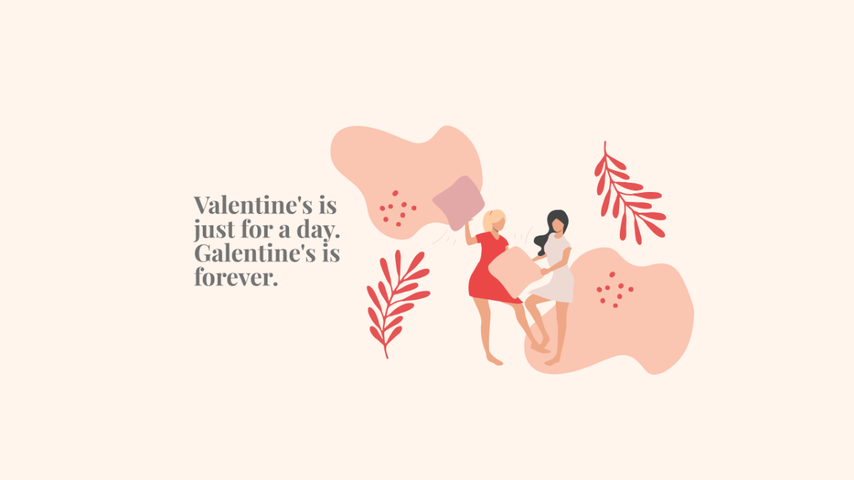 Funny Galentines Day Youtube Banner Template