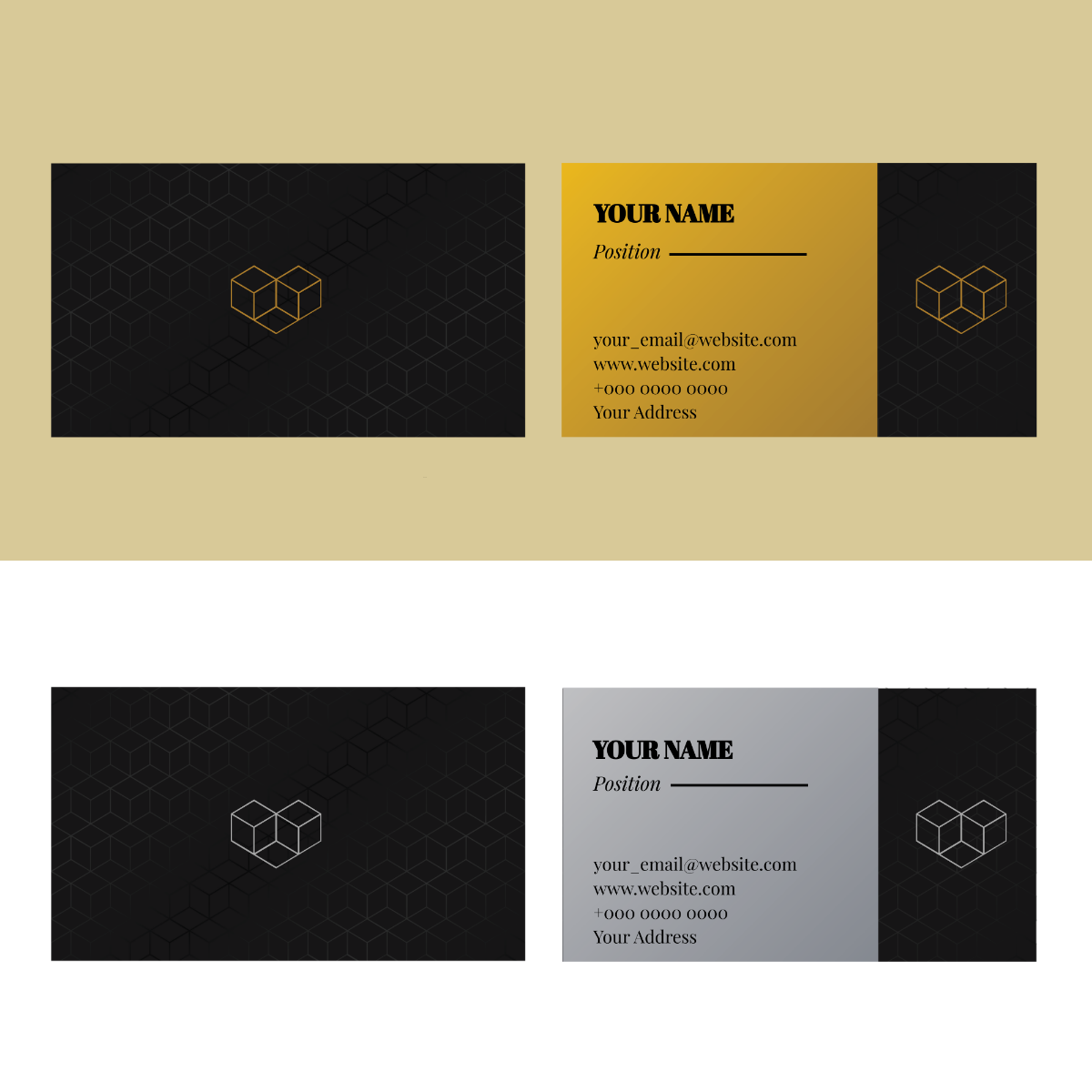 Free Luxury Business Card Vector Template