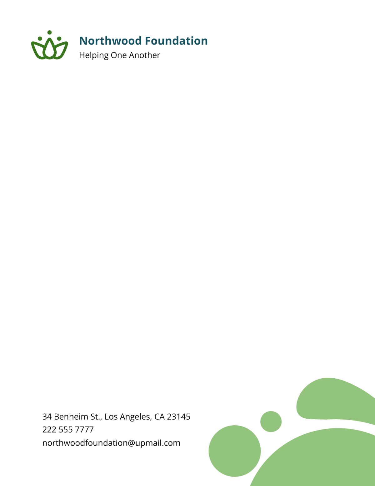 Sample Community Service Letterhead Template - Edit Online & Download