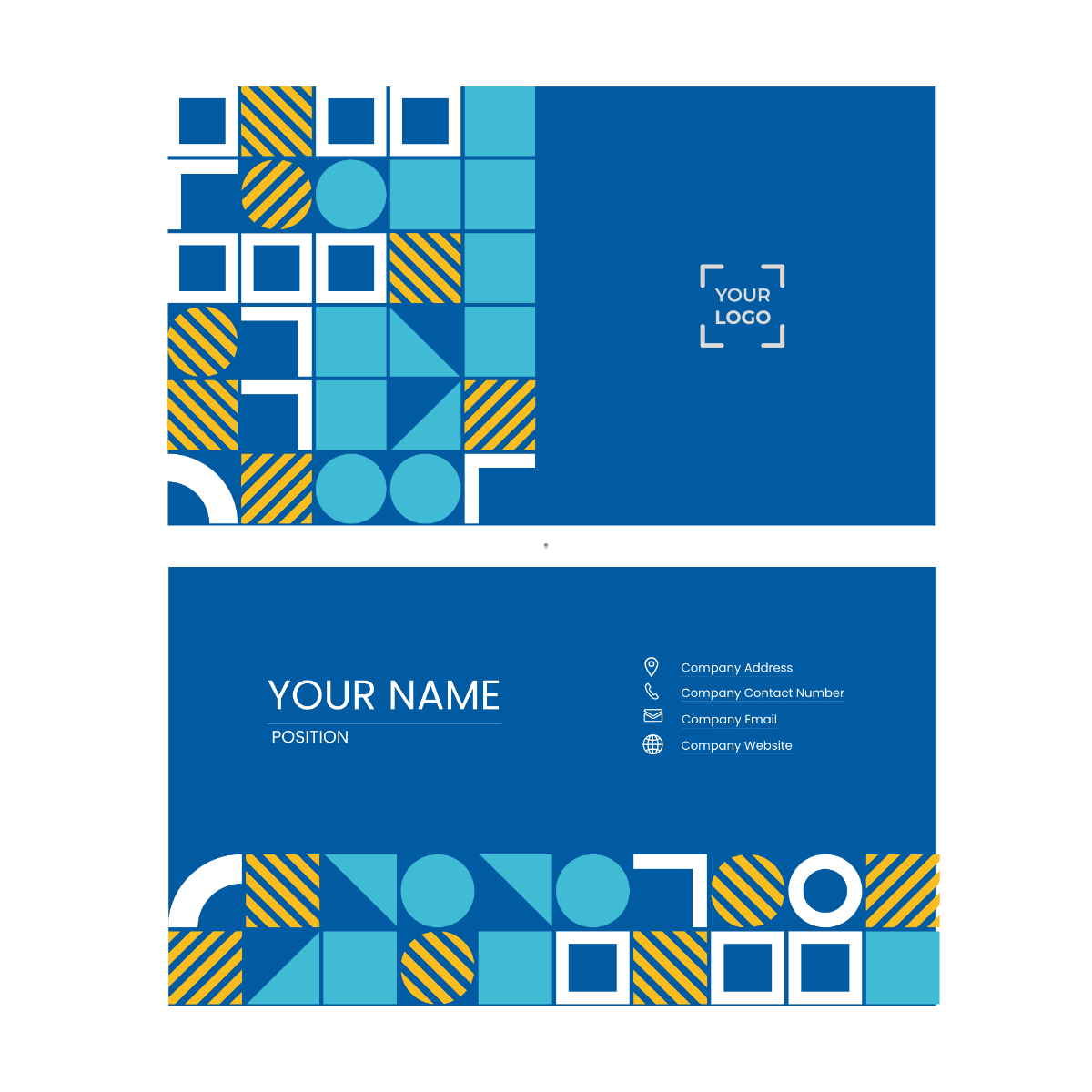 Abstract Business Card Vector