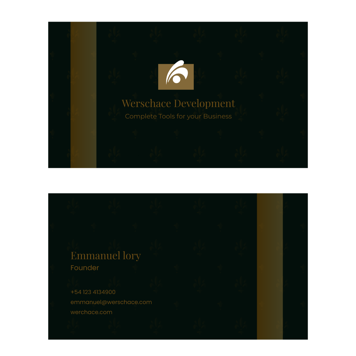 Free Elegant Business Card Vector Template