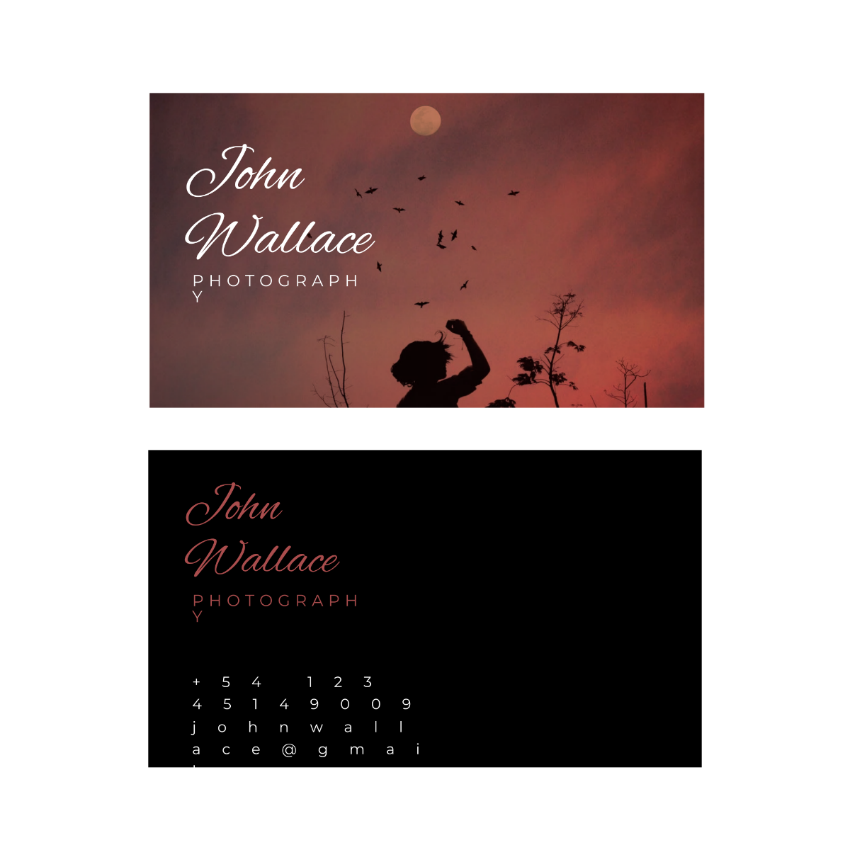 Photography Visiting Card Vector Template