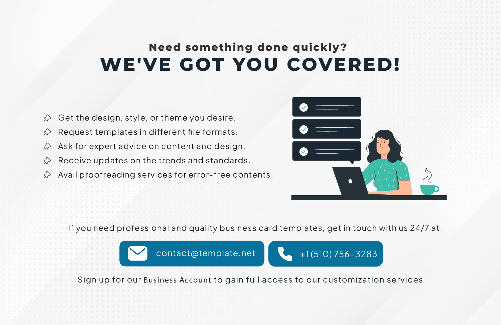 Free Professional Business Card Vector Template to Edit Online
