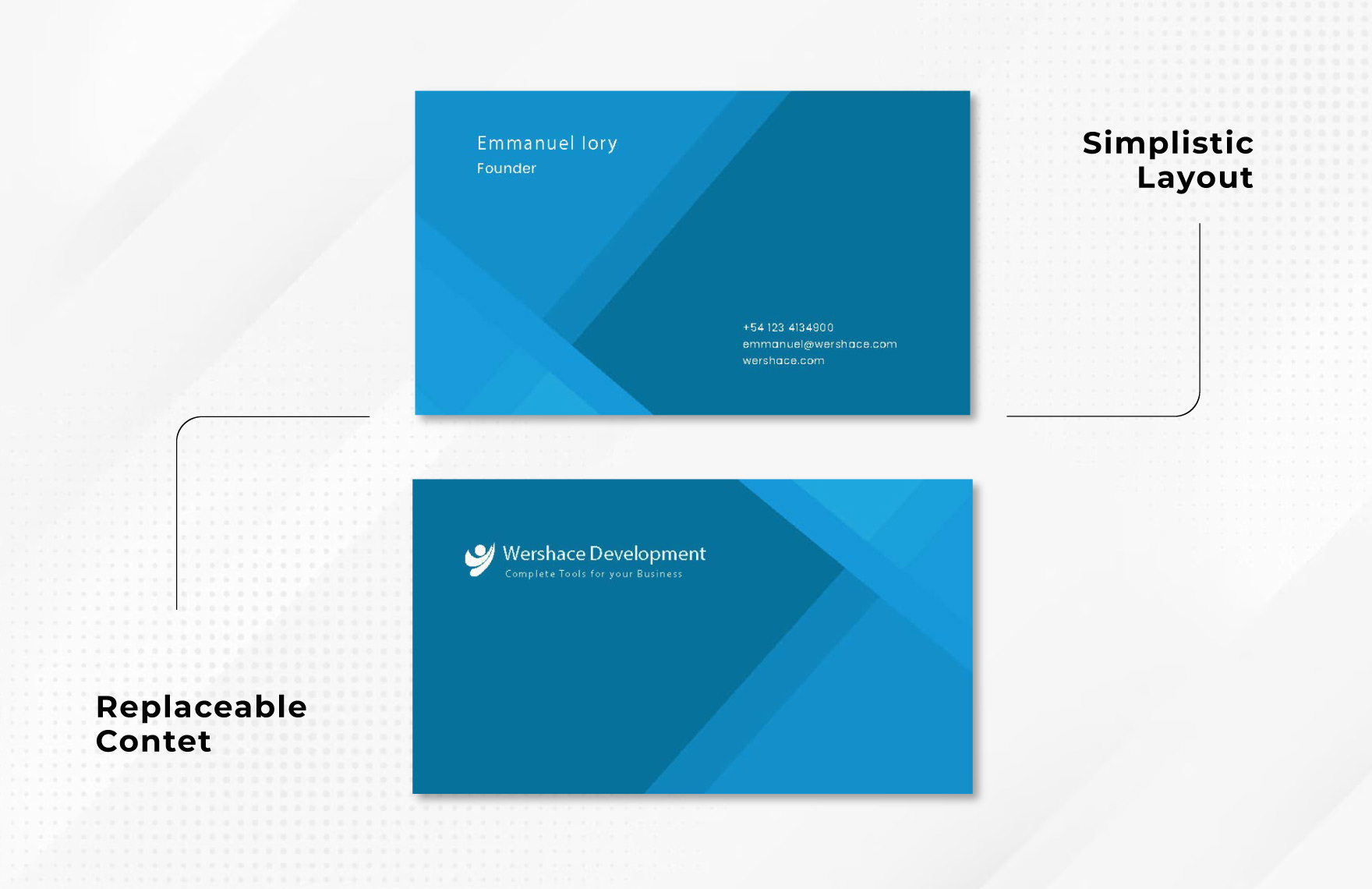 Free Professional Business Card Vector Template to Edit Online