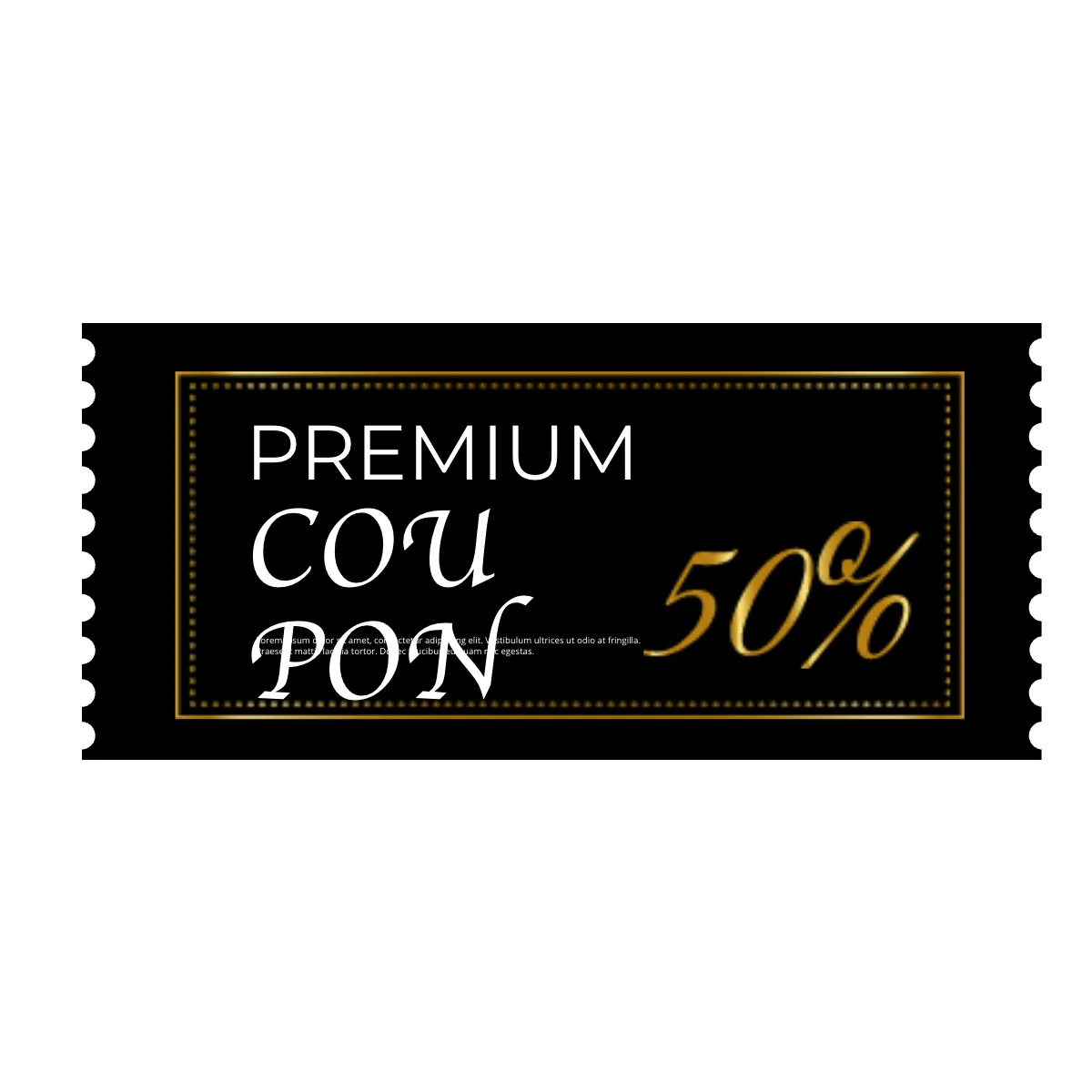 Free Premium Coupon Clipart Template to Edit Online