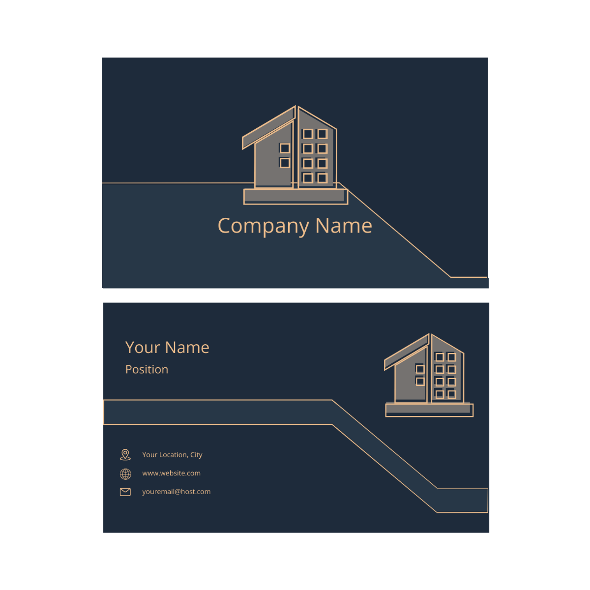 Free Realtor Business Card Vector Template