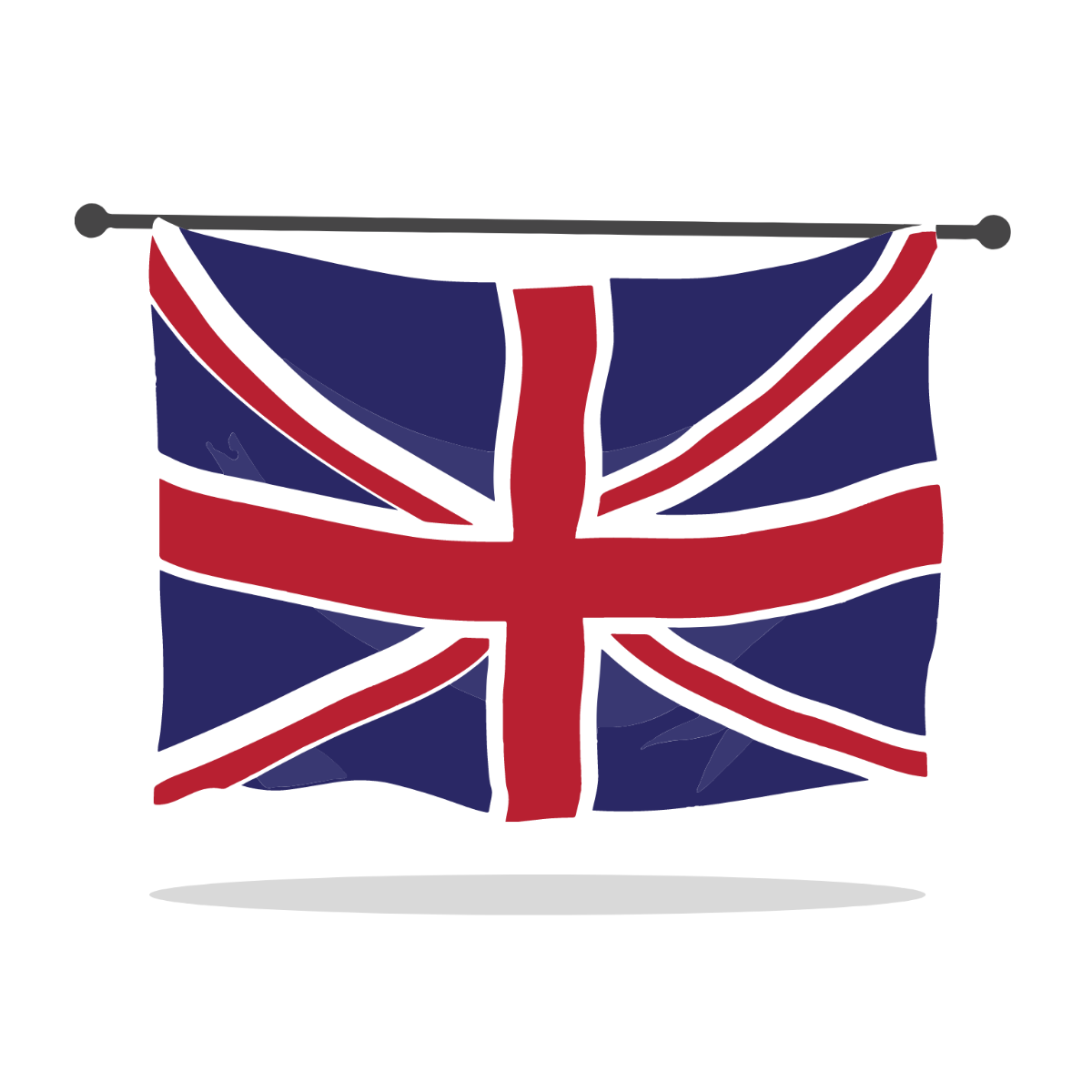 Transparent United Kingdom Flag Vector Template