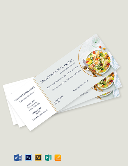 download 26 restaurant ticket templates word doc psd google