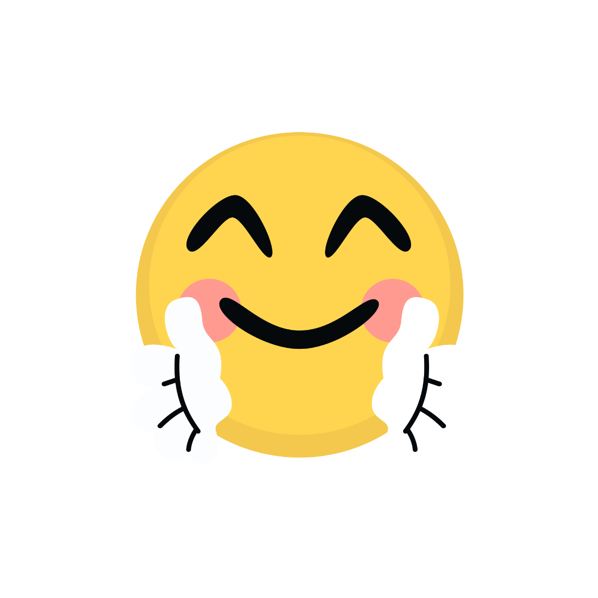 Free Hug Emoji Vector Template