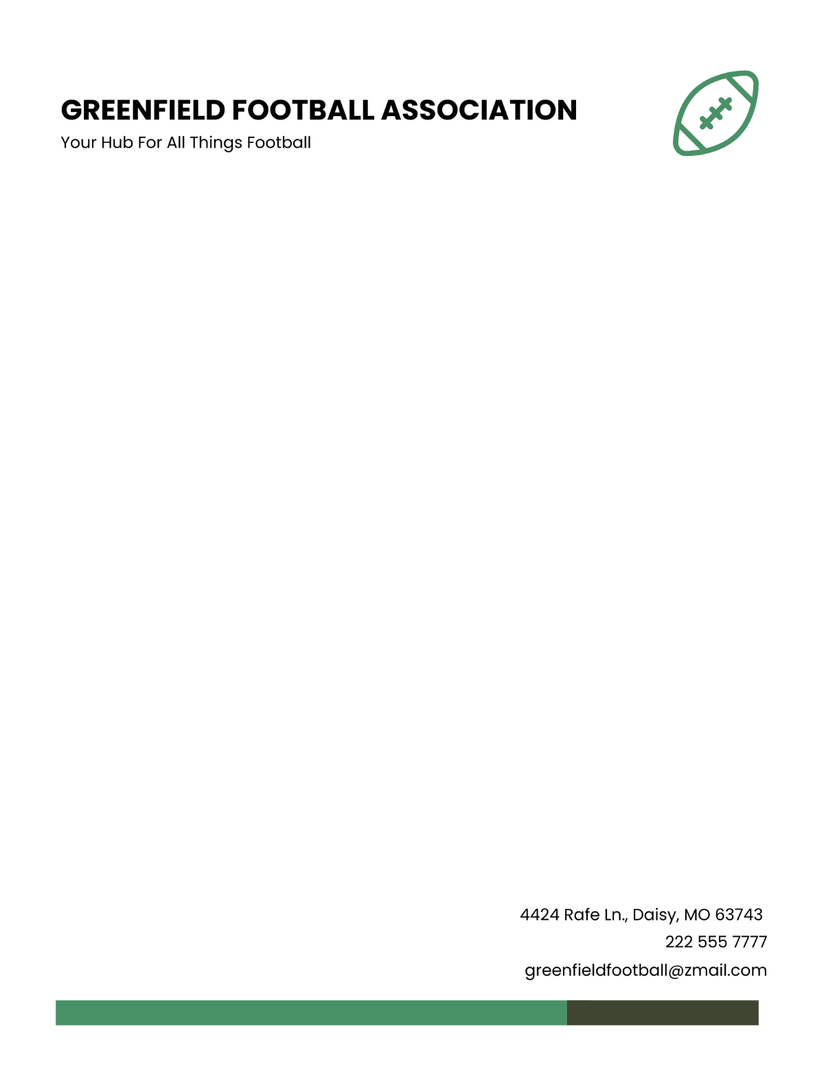 Football Association Letterheads Template - Edit Online & Download