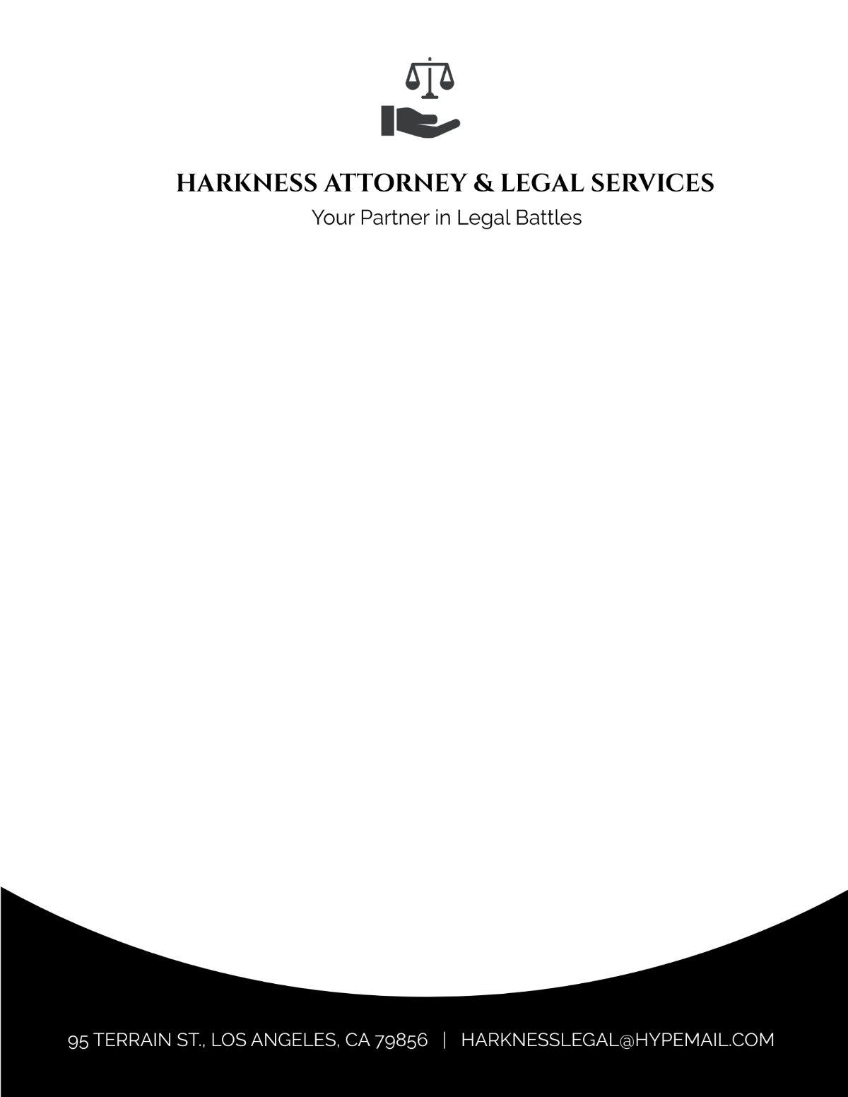 Attorney & Legal Services Letterhead