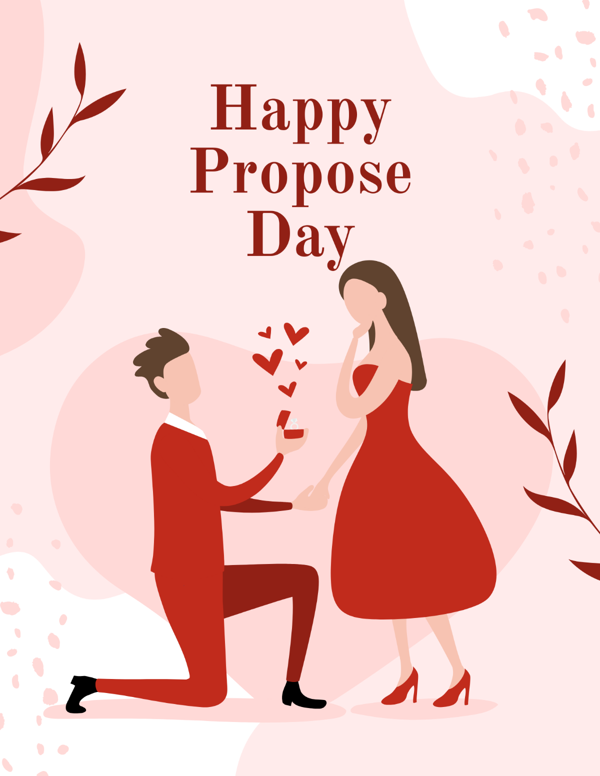 Happy Propose Day Flyer Template