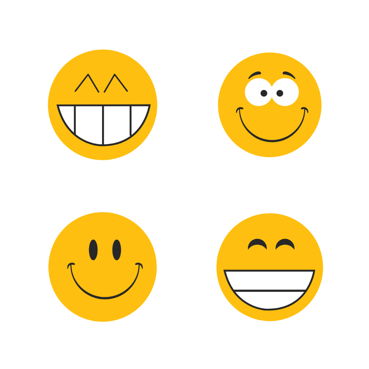 Free Smile Emoji Vector Template