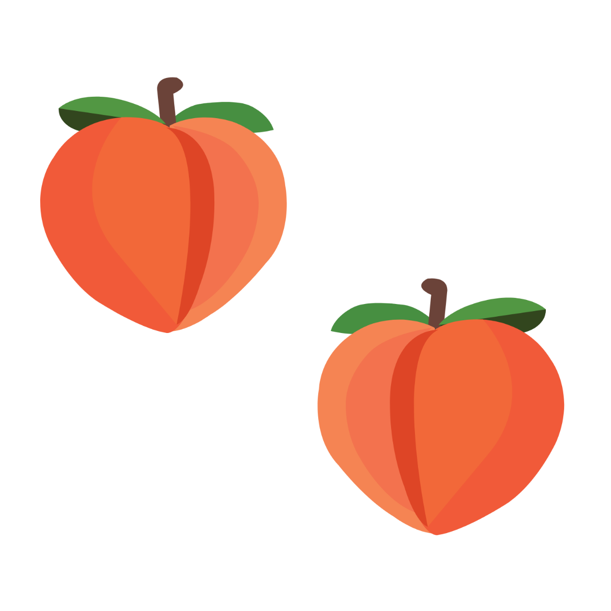Peach Emoji Vector