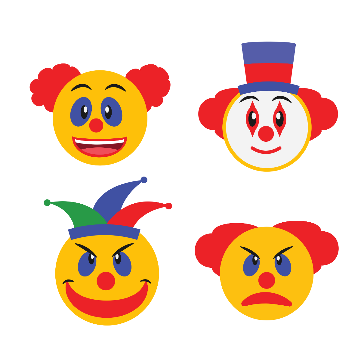 Clown Emoji Vector
