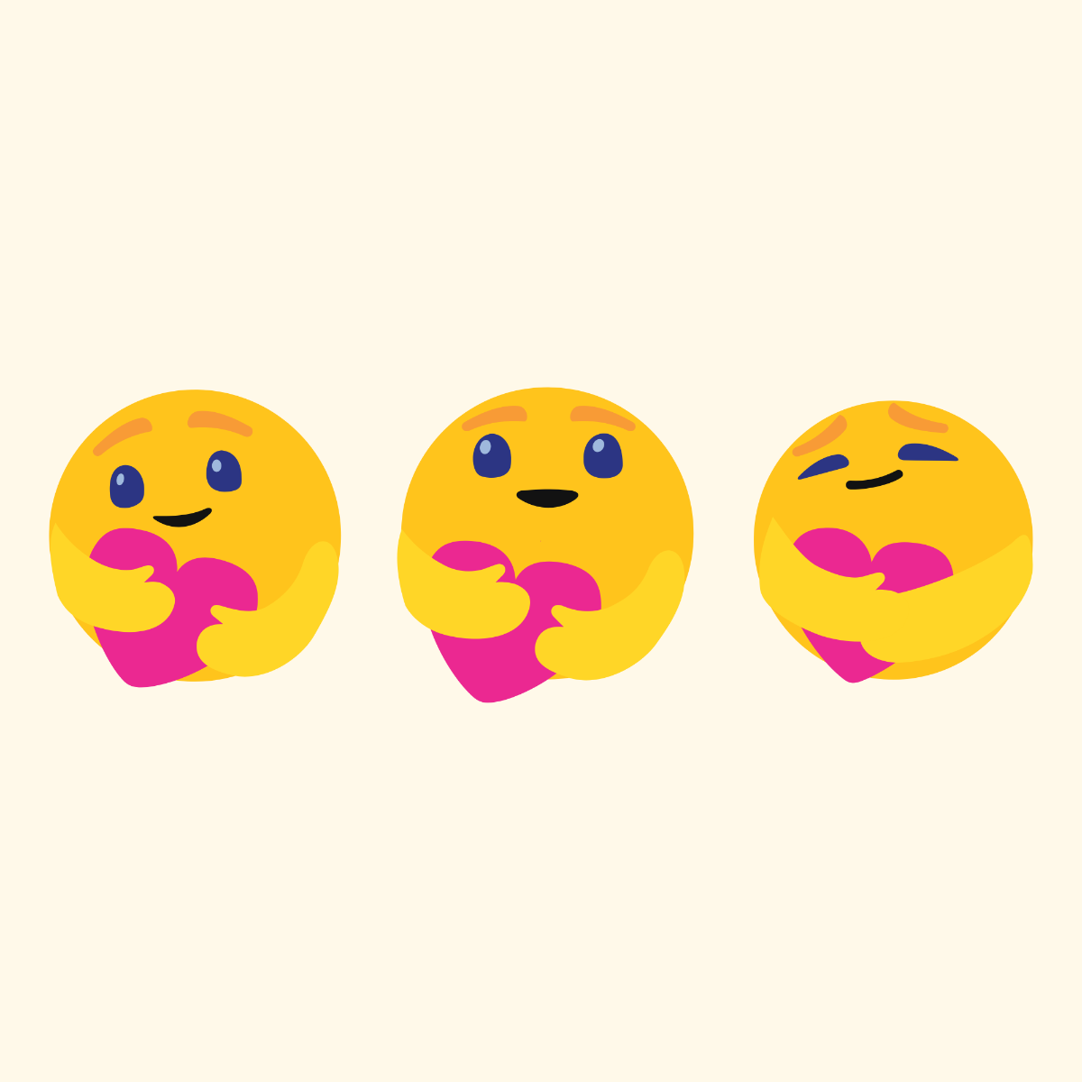 Care Emoji Vector Template