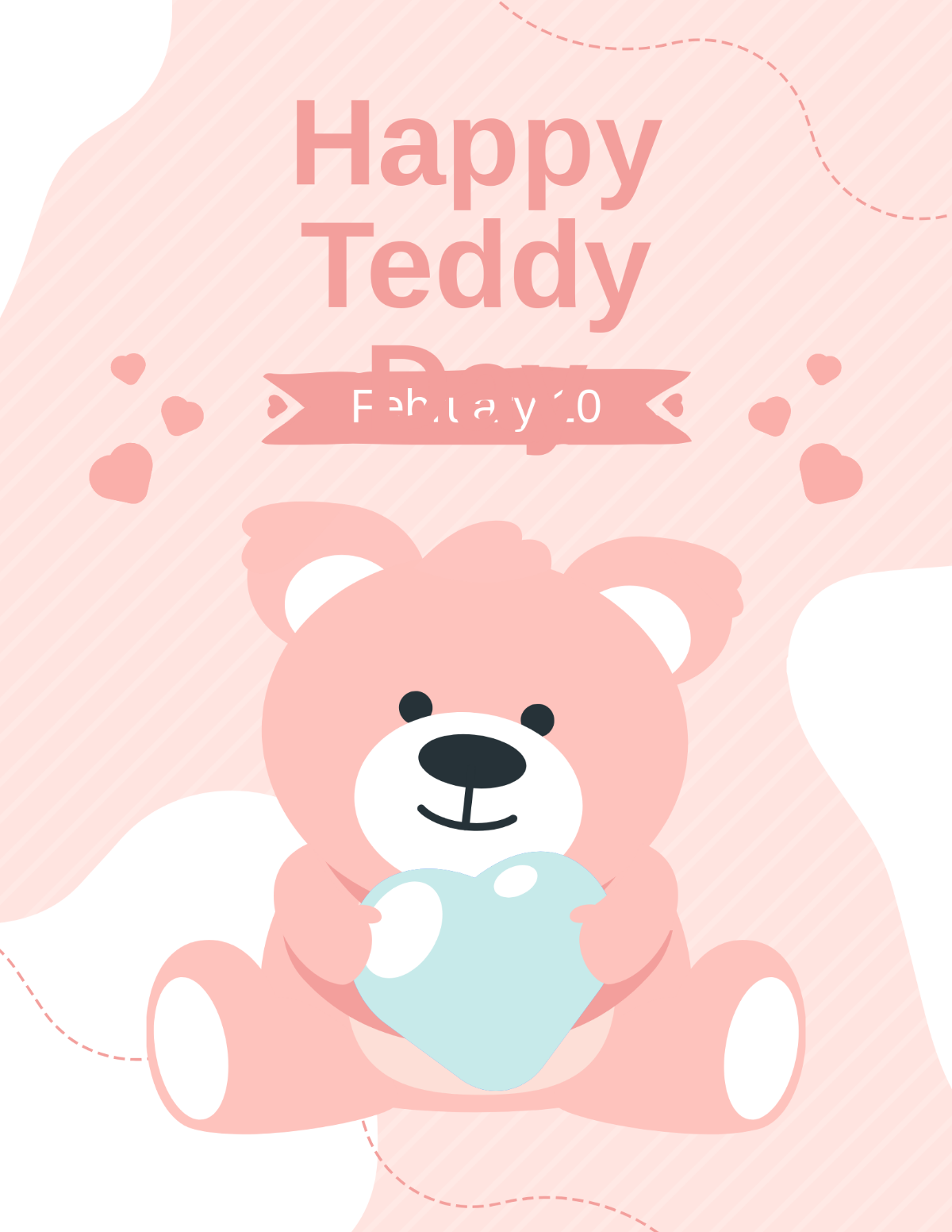 Happy Teddy Day Flyer
