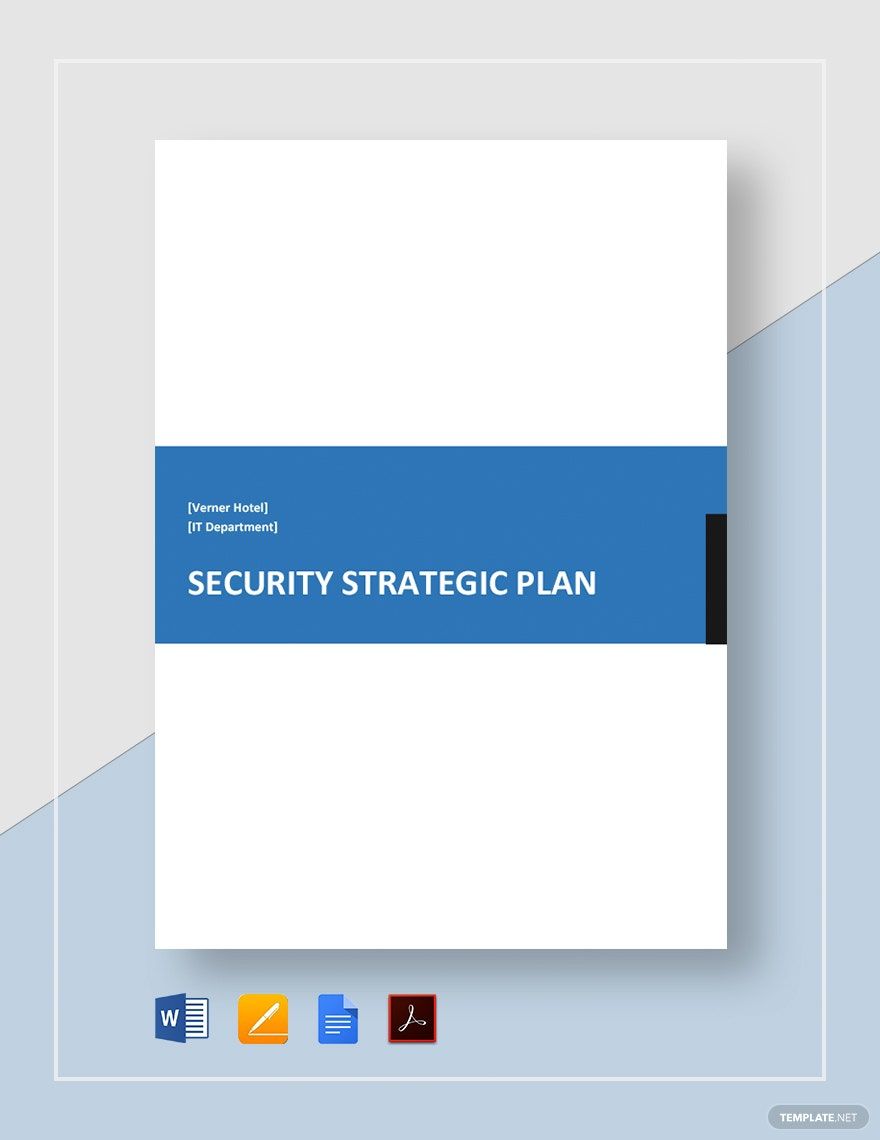 Security Strategic Plan Template
