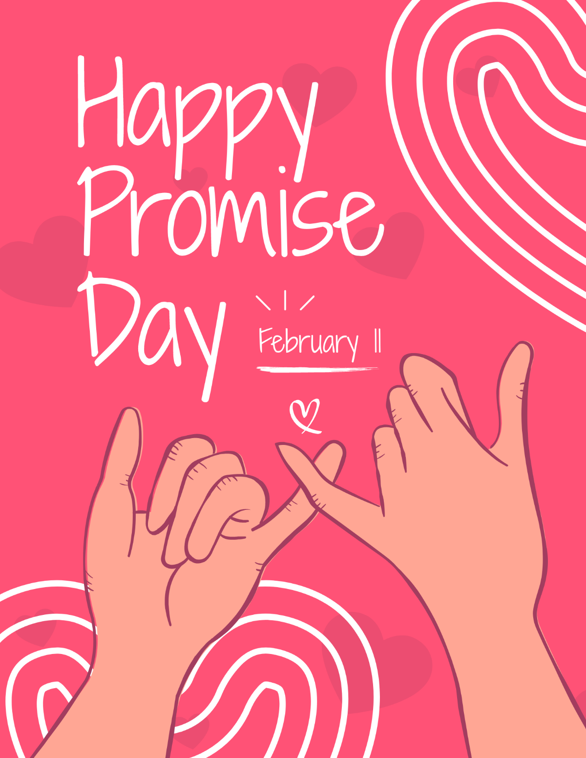 Happy Promise Day Flyer Template