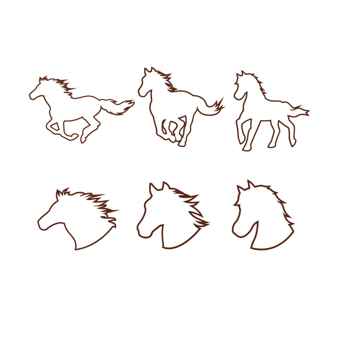 Horse Outline Vector