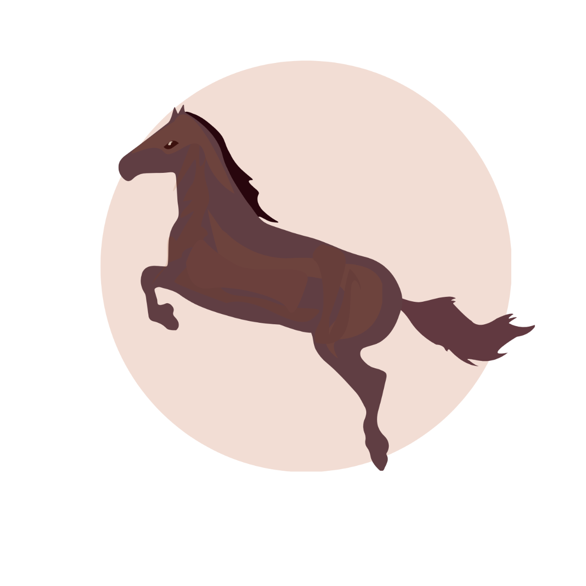 Free Horse Jumping Vector Template