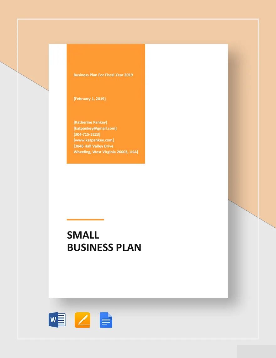 Small Business Plan Template in Pages, Word, Google Docs - Download | Template.net