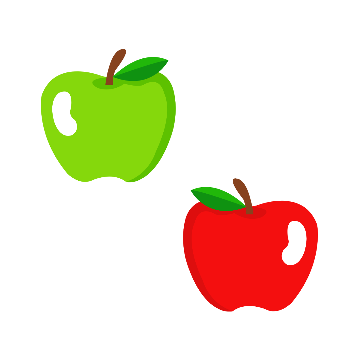 Apple Emoji Vector Template