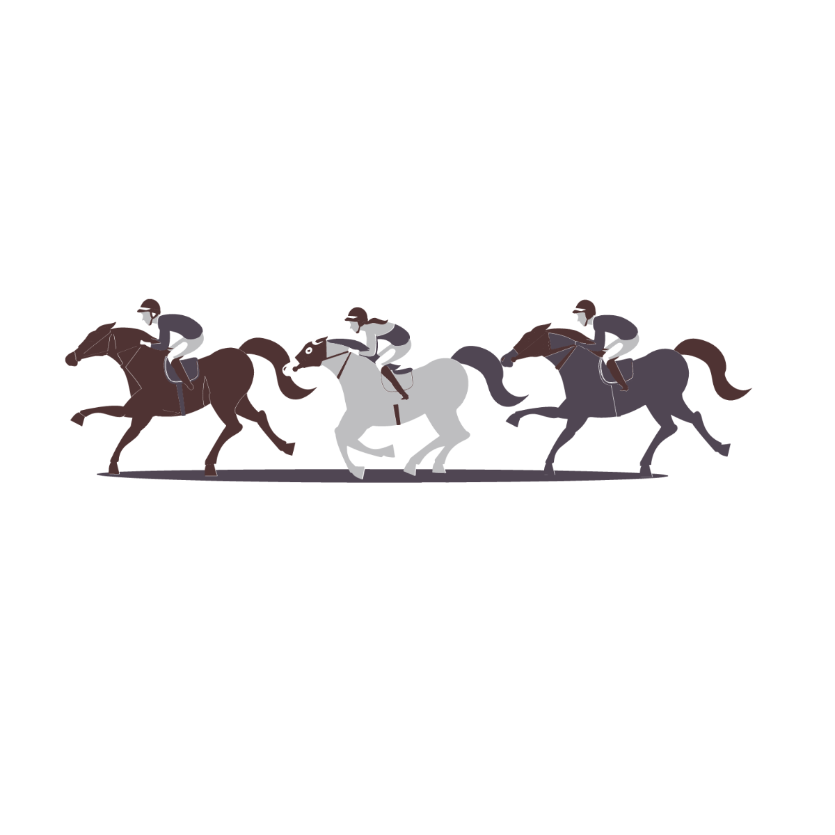 Free Horse Racing Vector Template