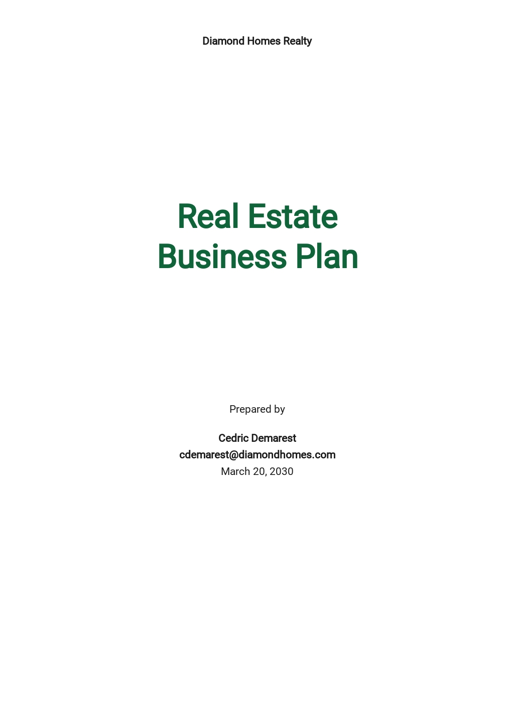 39+ FREE Real Estate Plan Templates [Edit & Download] | Template.net